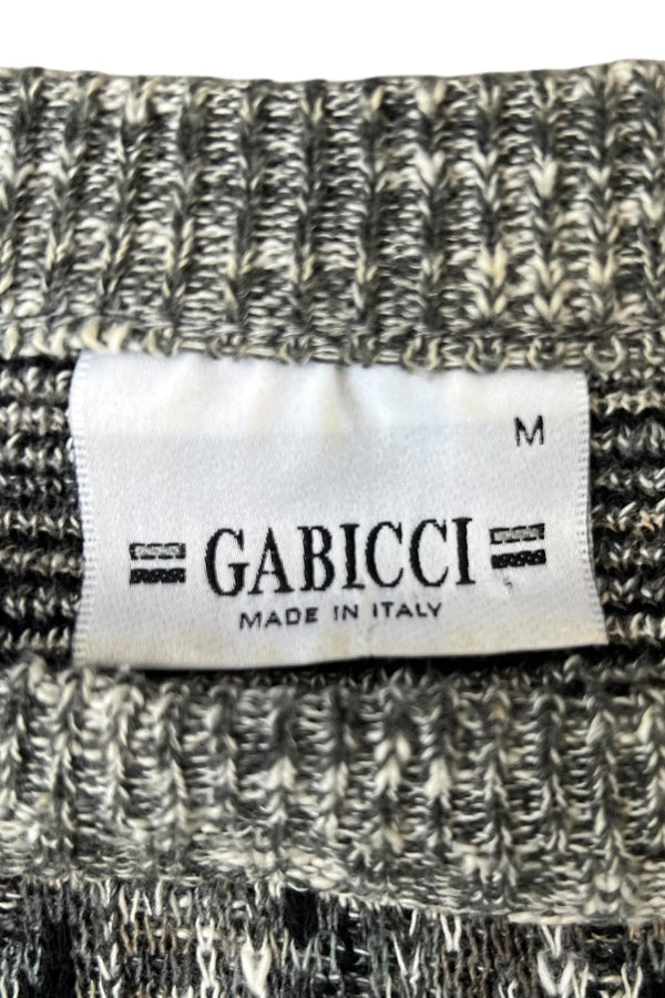 MADE IN ITALY COTTON KNIT SWEATER / GRAY [SIZE: M USED]