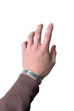 画像をギャラリービューアに読み込む, MADE IN MEXICO 925 SILVER TIP INLAY BANGLE W/TURQUOIS / SILVER [SIZE: ONE SIZE USED]
