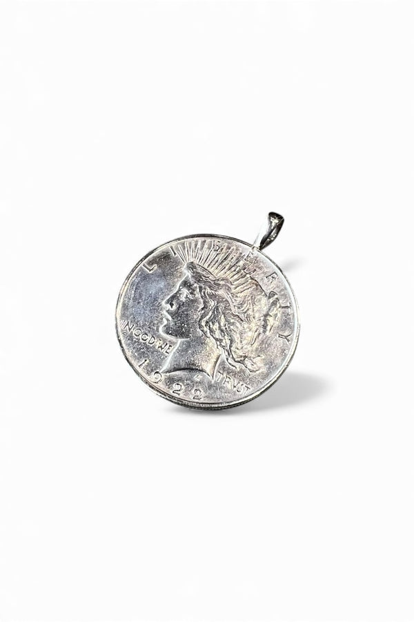 SILVER COIN NECKLACE TOP / SILVER [SIZE: ONE SIZE]