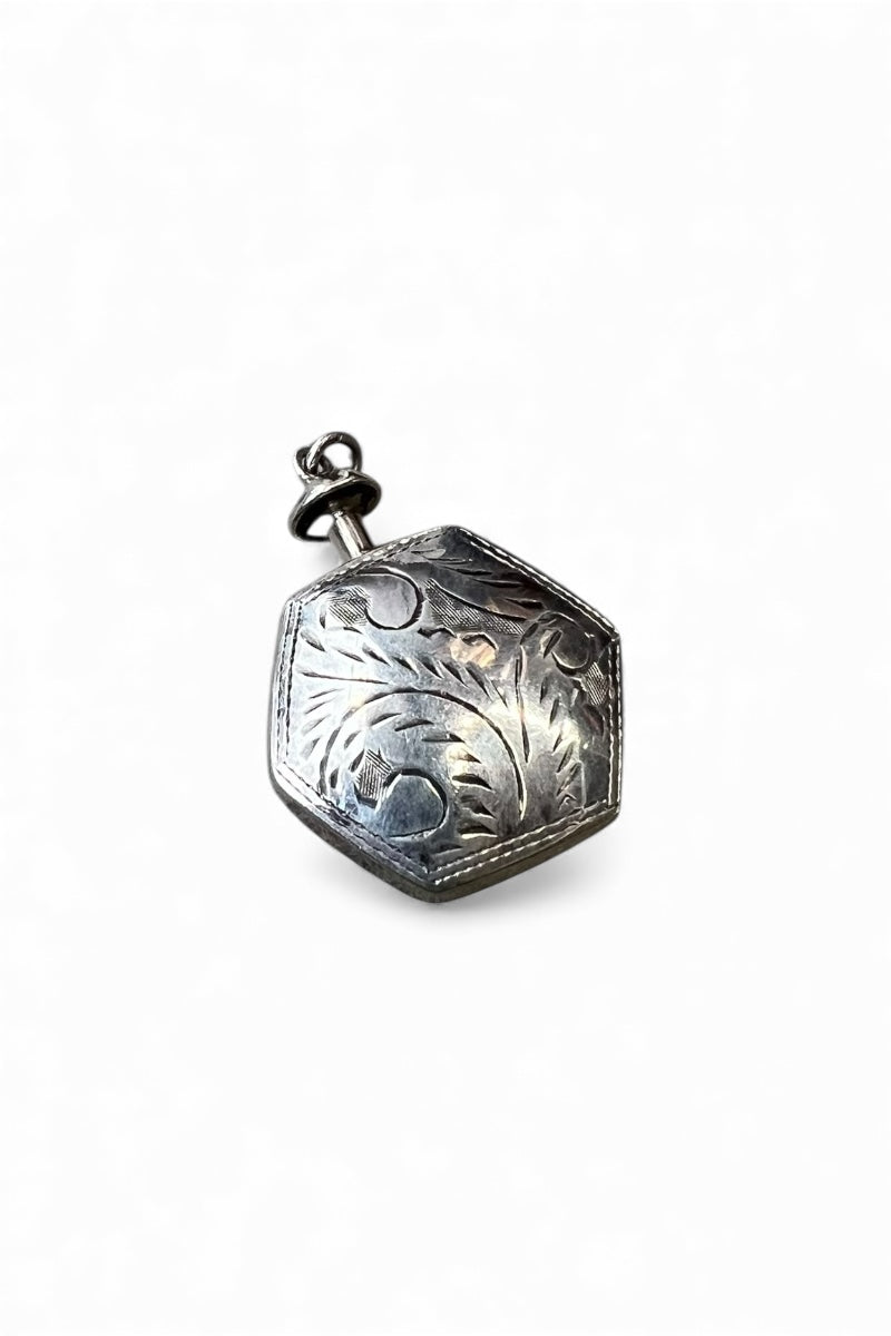 925 SILVER PERFUME BOTTLE PENDANT TOP / SILVER [SIZE: ONE SIZE USED]