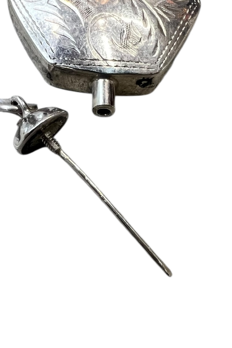 925 SILVER PERFUME BOTTLE PENDANT TOP / SILVER [SIZE: ONE SIZE USED]