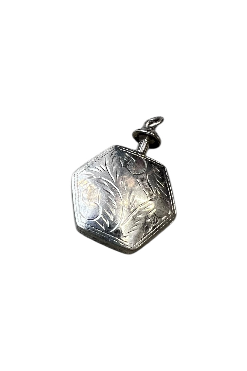 925 SILVER PERFUME BOTTLE PENDANT TOP / SILVER [SIZE: ONE SIZE USED]