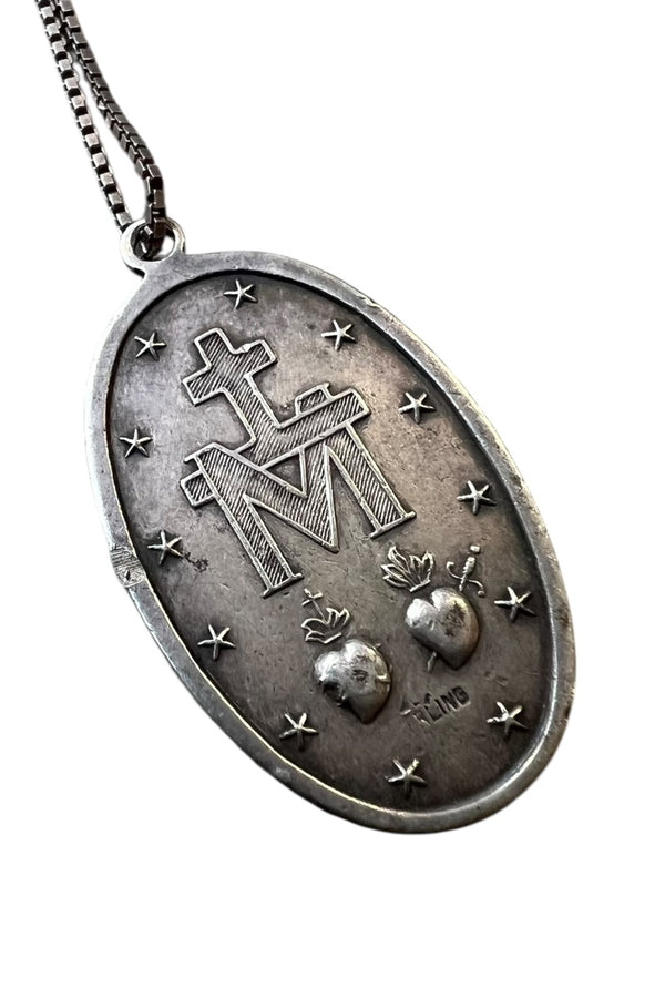 925 SILVER MARIA PENDANT NECKLACE / SILVER [SIZE: ONE SIZE USED]