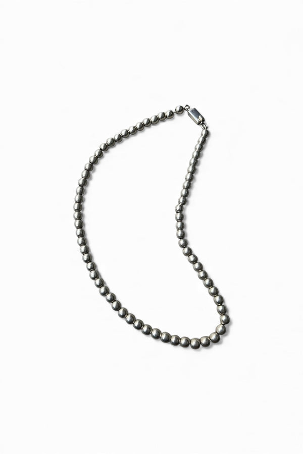 MADE IN MEXICO 925 SILVER BALL CHAIN NECKLACE / SILVER [SIZE: ONE SIZE USED]