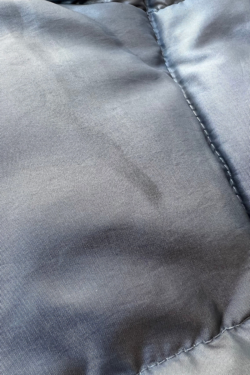 Y2K EARLY 00'S DOWN VEST / SILVER [SIZE: L USED]