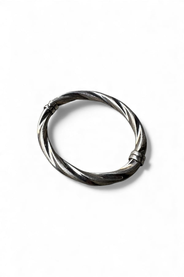 MADE IN ITALY 925 SILVER BANGLE / SILVER [SIZE: ONE SIZE USED]