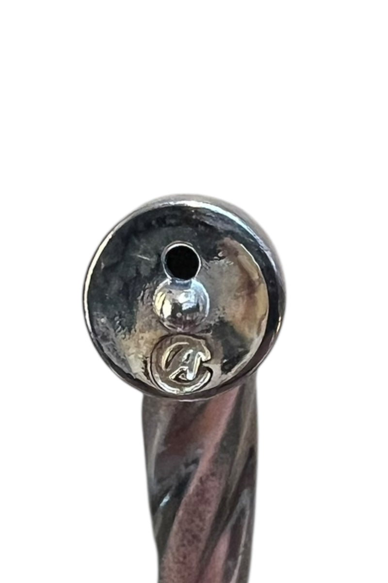 MADE IN ITALY 925 SILVER BANGLE / SILVER [SIZE: ONE SIZE USED]