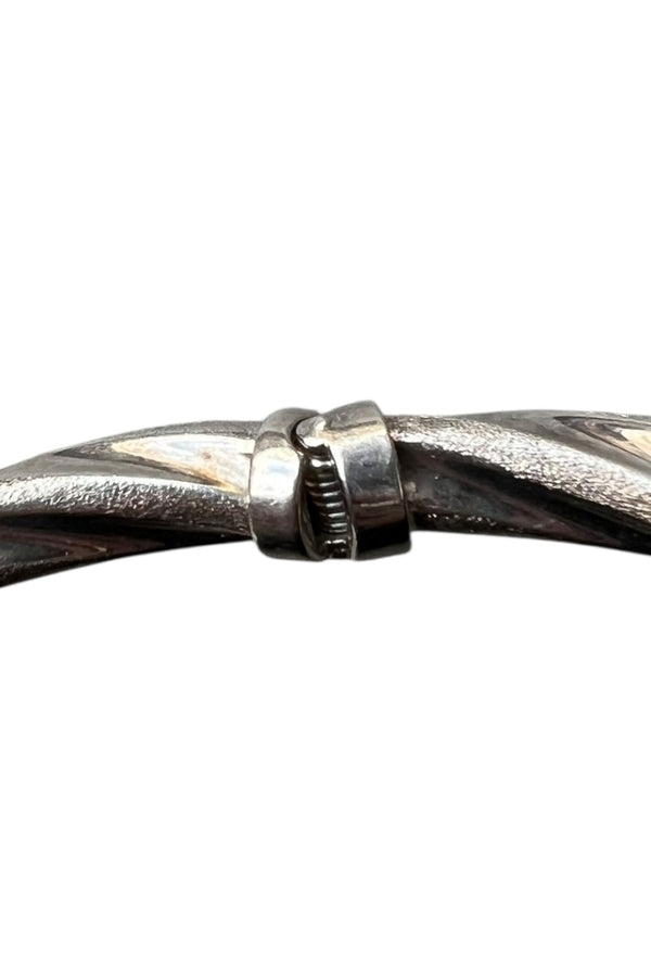 MADE IN ITALY 925 SILVER BANGLE / SILVER [SIZE: ONE SIZE USED]