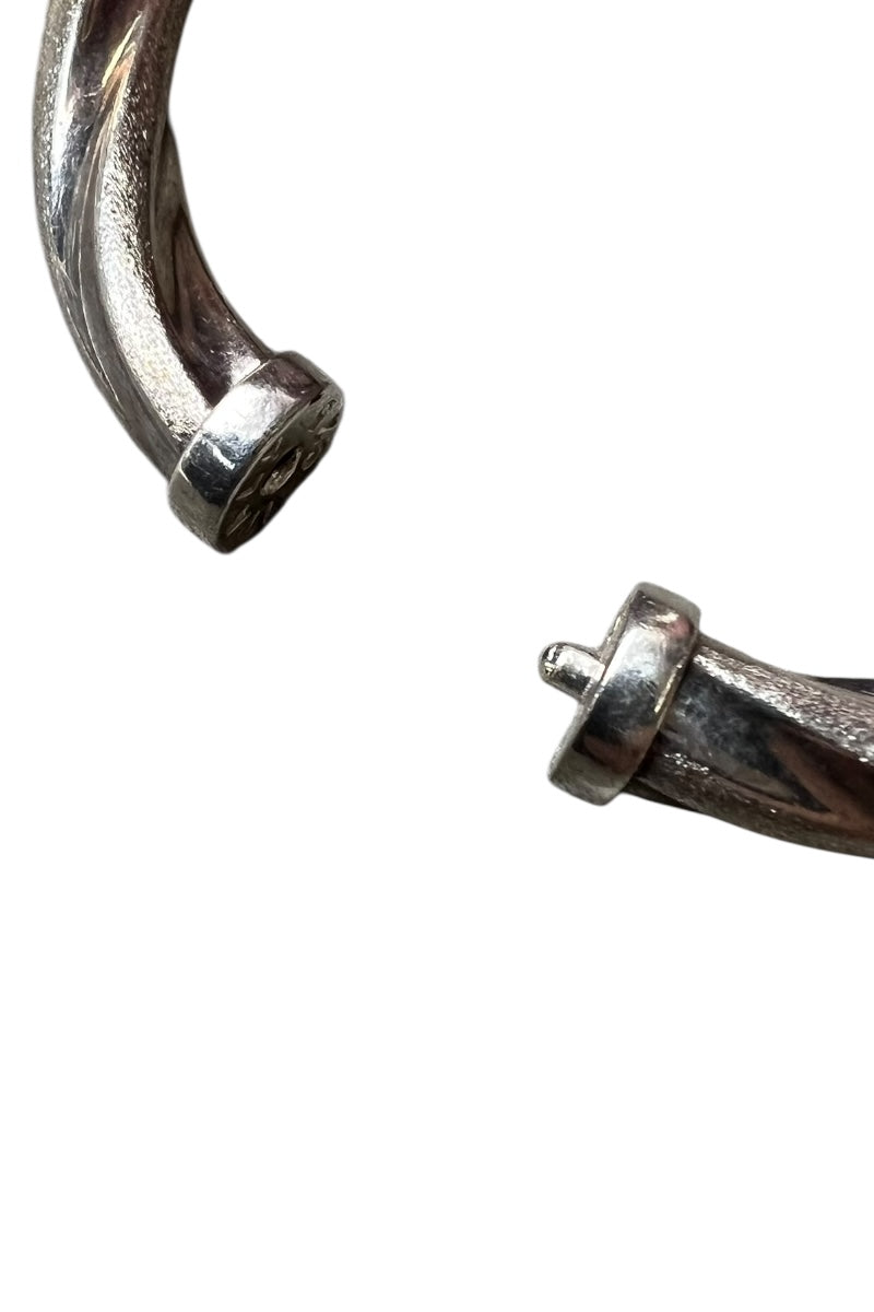 MADE IN ITALY 925 SILVER BANGLE / SILVER [SIZE: ONE SIZE USED]