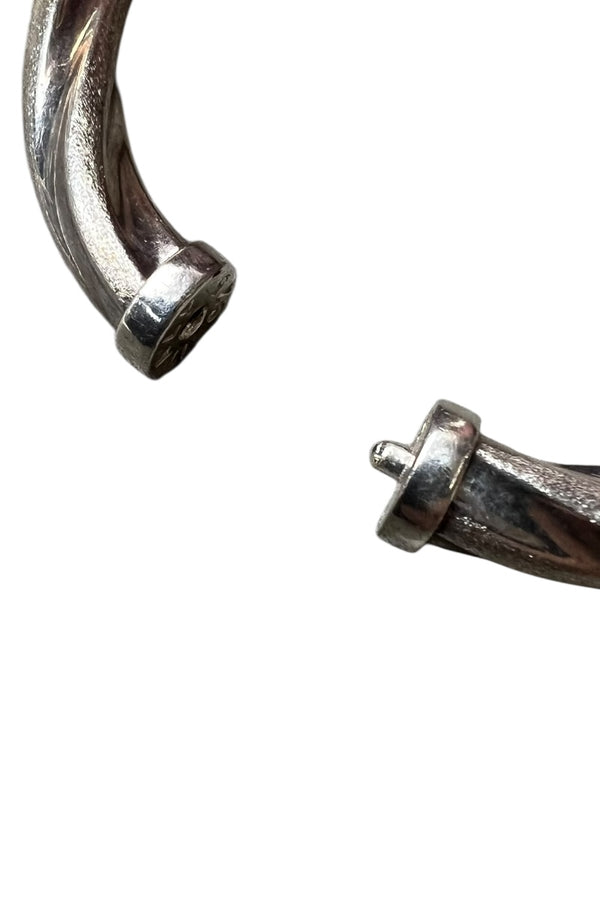 MADE IN ITALY 925 SILVER BANGLE / SILVER [SIZE: ONE SIZE USED]