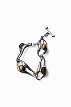 画像をギャラリービューアに読み込む, 925 SILVER BRACELET T-BAR W/TIGER EYE / SILVER [SIZE: ONE SIZE USED]
