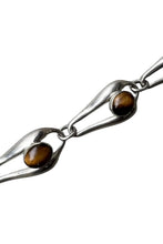 画像をギャラリービューアに読み込む, 925 SILVER BRACELET T-BAR W/TIGER EYE / SILVER [SIZE: ONE SIZE USED]

