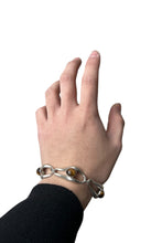 画像をギャラリービューアに読み込む, 925 SILVER BRACELET T-BAR W/TIGER EYE / SILVER [SIZE: ONE SIZE USED]
