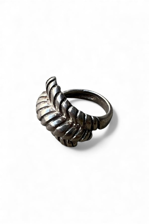 MADE IN MEXICO 925 SILVER RING / SILVER [SIZE: US 5.5 equivalent USED]