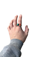 画像をギャラリービューアに読み込む, 925 SILVER RING W/CORAL / SILVER  [SIZE: 17号相当 USED]
