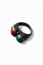 画像をギャラリービューアに読み込む, 925 SILVER RING W/CORAL / SILVER  [SIZE: 17号相当 USED]
