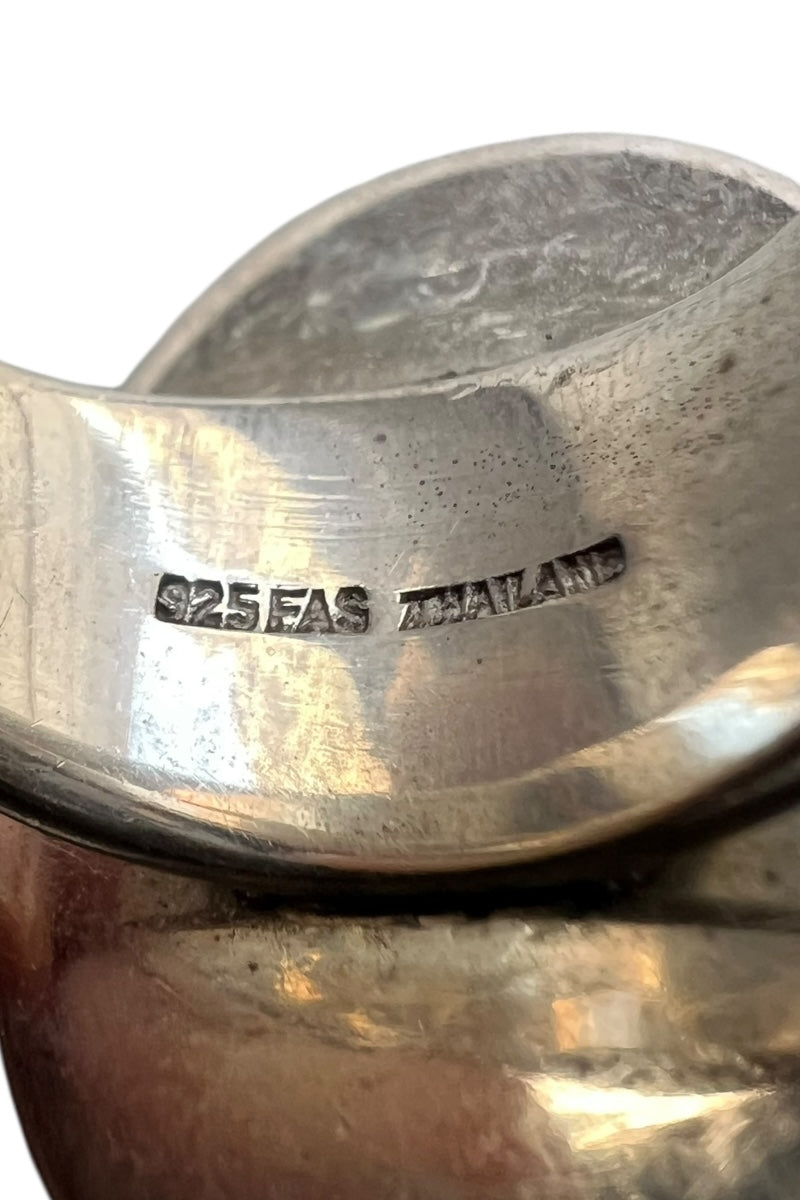 925 SILVER RING / SILVER [SIZE: Equivalent to 19 US, USED]