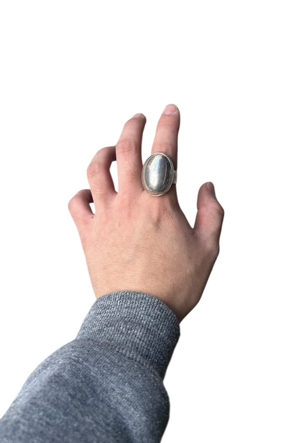 925 SILVER RING / SILVER [SIZE: Equivalent to 19 US, USED]