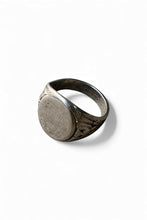 画像をギャラリービューアに読み込む, STERLING SILVER SIGNET RING / SILVER  [SIZE: 22号相当 USED]
