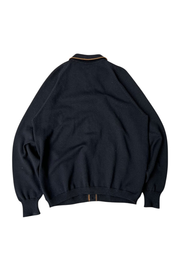 70-80'S KNIT JACKET / BLACK [SIZE: L USED]