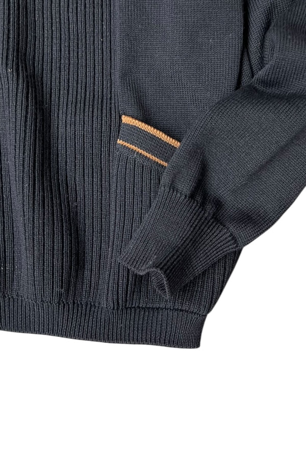70-80'S KNIT JACKET / BLACK [SIZE: L USED]