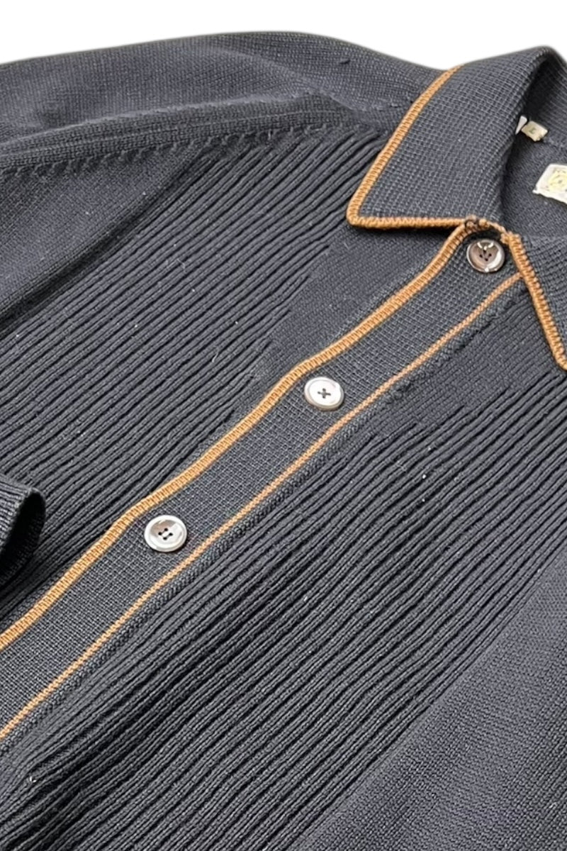 70-80'S KNIT JACKET / BLACK [SIZE: L USED]