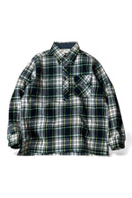 画像をギャラリービューアに読み込む, 60'S 筆記体ロゴ PULLOVER WOOL CHECK  L/S SHIRT JACKET / GREEN [SIZE: L USED]
