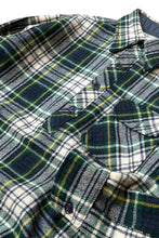 画像をギャラリービューアに読み込む, 60'S 筆記体ロゴ PULLOVER WOOL CHECK  L/S SHIRT JACKET / GREEN [SIZE: L USED]
