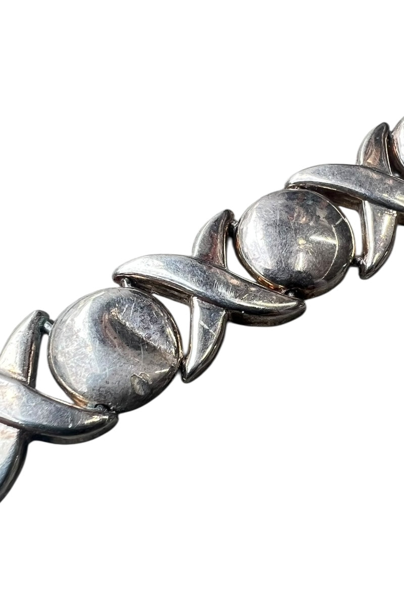 MADE IN ITALY 925 SILVER XO BRACELET / SILVER [SIZE: ONE SIZE USED]