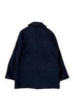 画像をギャラリービューアに読み込む, MADE IN ENGLAND WOOL COAT / BLACK [SIZE: M USED]
