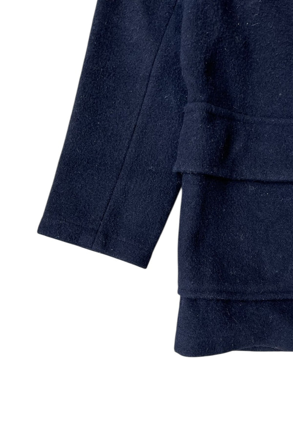MADE IN ENGLAND WOOL COAT / BLACK [SIZE: M USED]