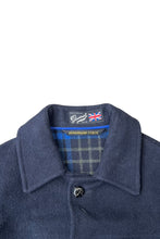 画像をギャラリービューアに読み込む, MADE IN ENGLAND WOOL COAT / BLACK [SIZE: M USED]
