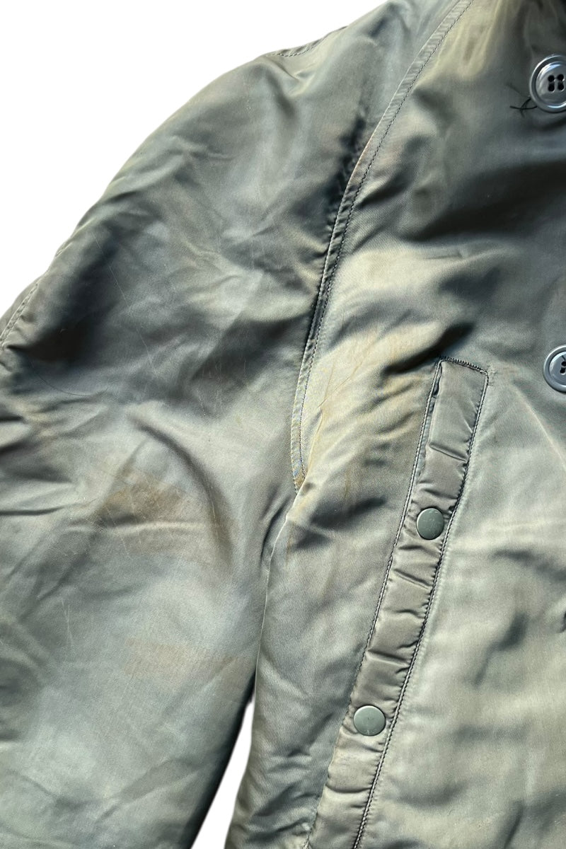 60'S N-3B FLIGHT JACKET SAGE GREEN US MILITARY / OLIVE [SIZE: M USED]