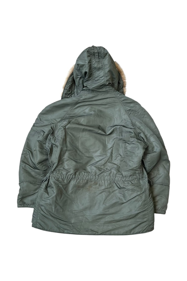 60'S N-3B FLIGHT JACKET SAGE GREEN US MILITARY / OLIVE [SIZE: M USED]