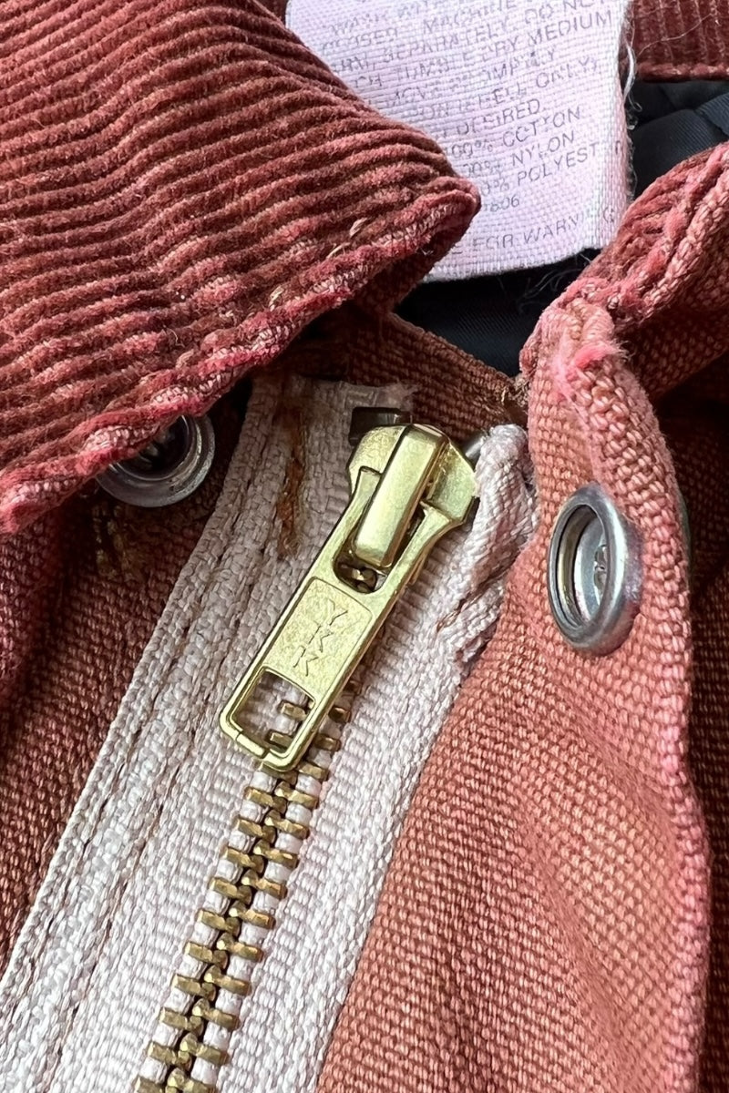 MADE IN USA 90'S OVERDYE SHORT CUSTOM DUCK JACKET / BURGUNDY [SIZE: L USED]