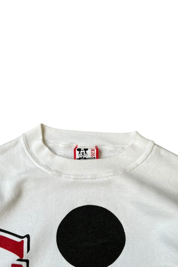 MADE IN USA 90'S MICKEY SWEATSHIRT / WHITE [SIZE: XL USED]