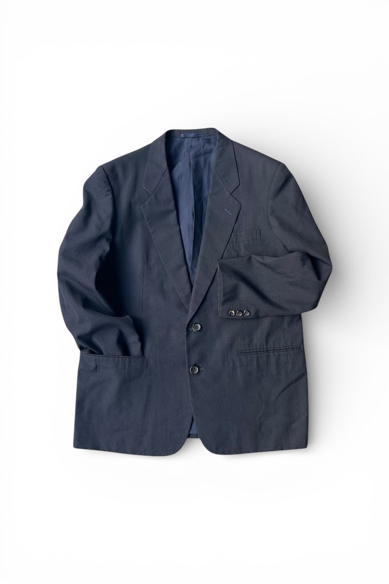 MADE IN JAPAN 88'S WOOL TAILORED JACKET / NAVY [SIZE: S USED]
