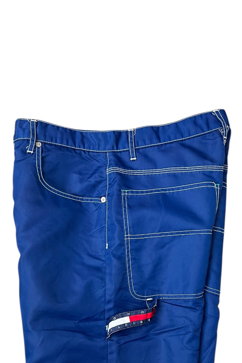 90'S NYLON PAINTER PANTS / BLUE [SIZE: 31 USED]