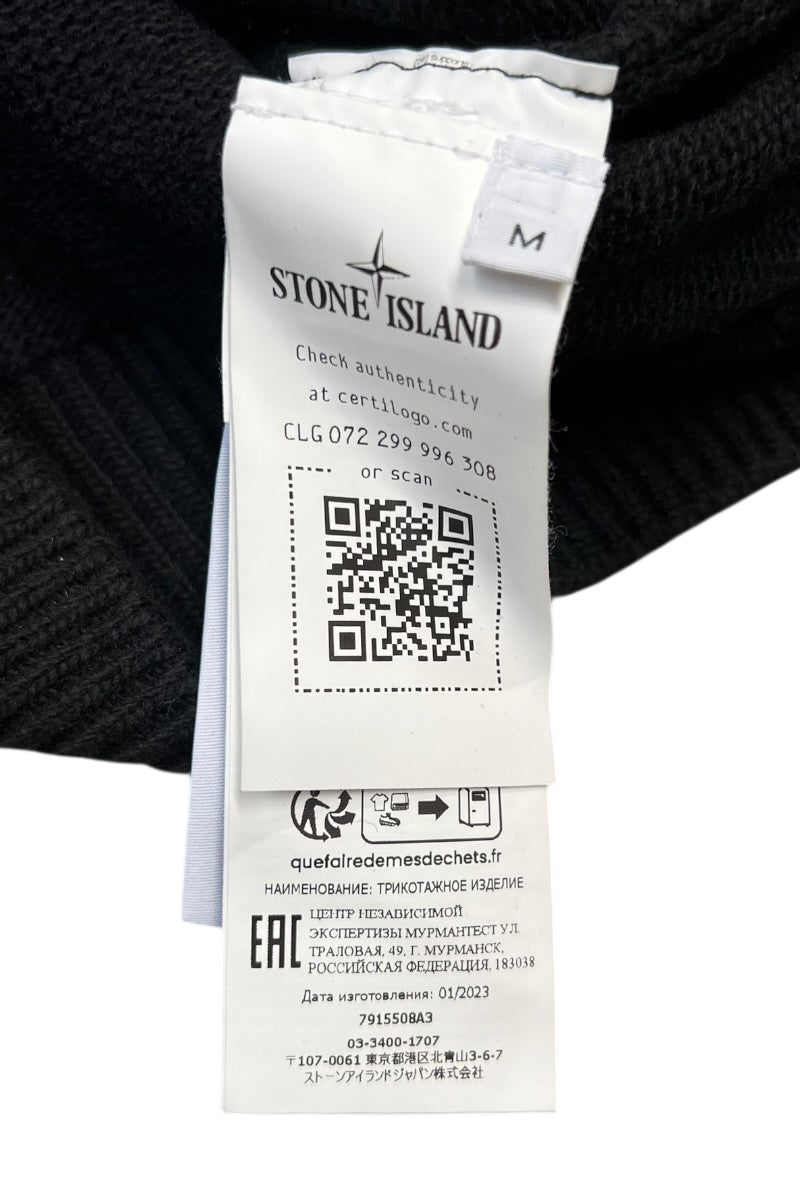 MADE IN CROATIA 23AW WOOL KNIT SWEATER / BLACK [SIZE: M USED]