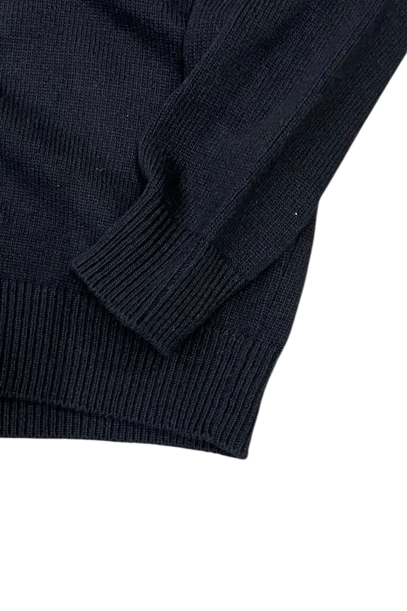 MADE IN CROATIA 23AW WOOL KNIT SWEATER / BLACK [SIZE: M USED]