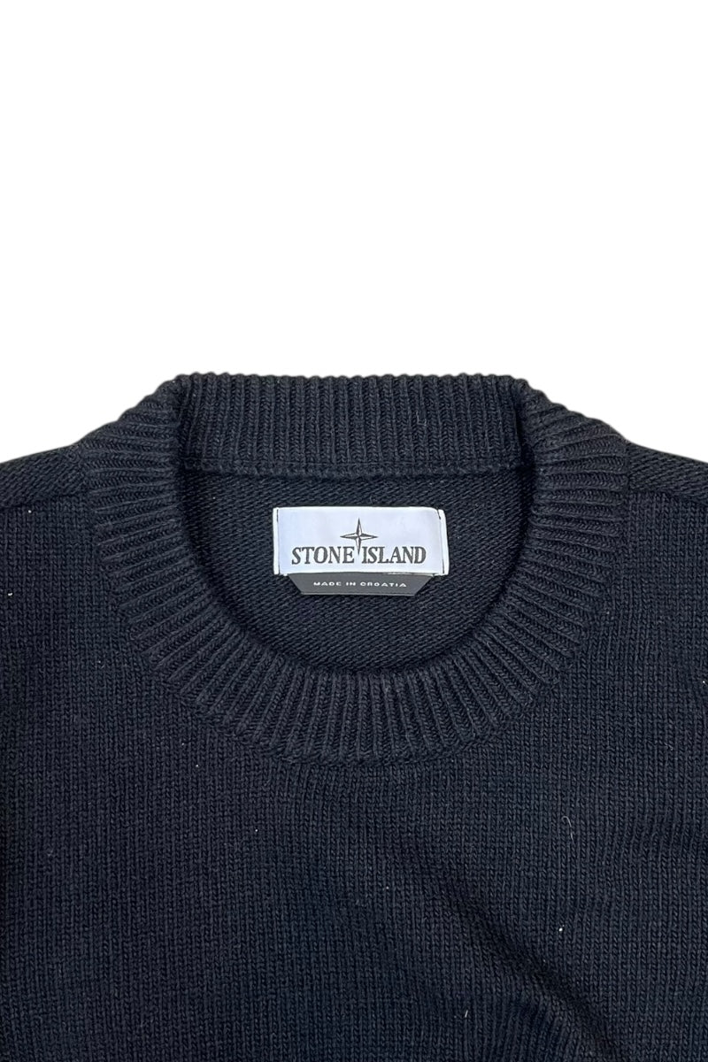 MADE IN CROATIA 23AW WOOL KNIT SWEATER / BLACK [SIZE: M USED]