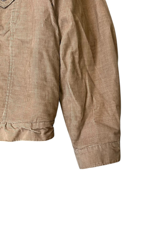 MADE IN USA 70'S CORDUROY BOA JACKET / BEIGE [SIZE: 44 USED]