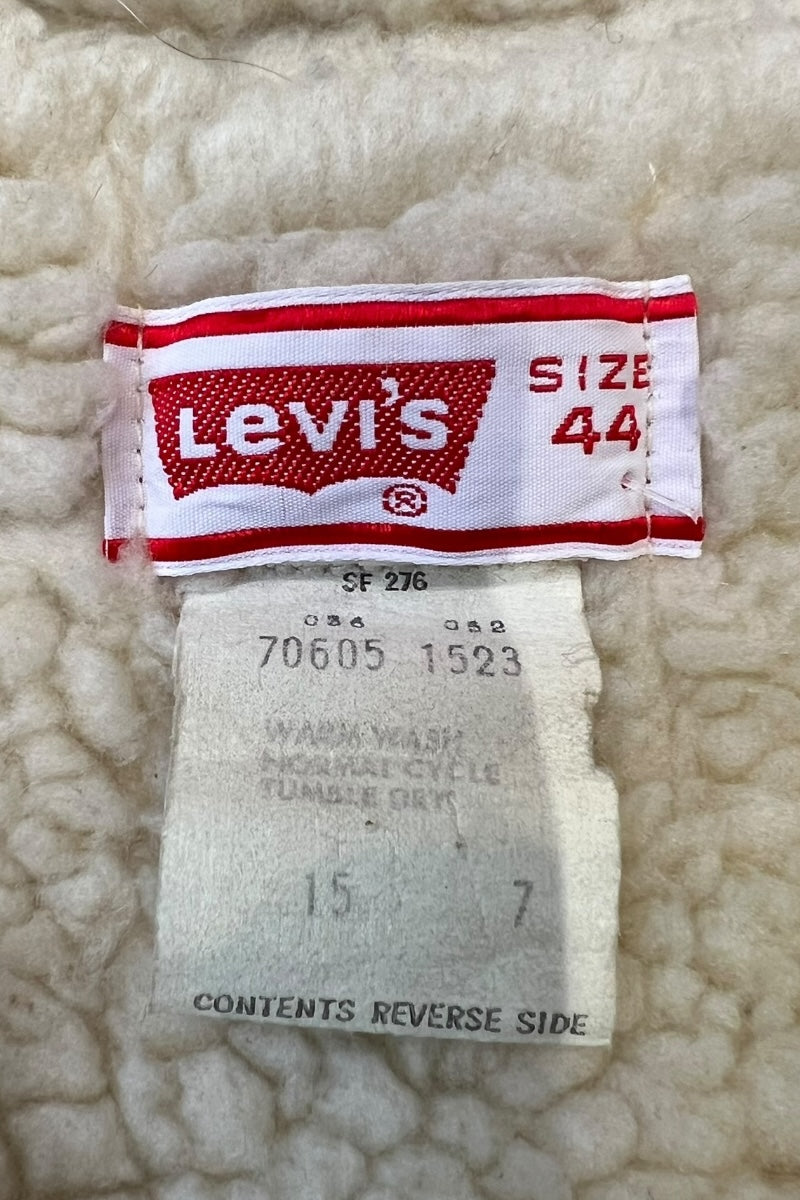 MADE IN USA 70'S CORDUROY BOA JACKET / BEIGE [SIZE: 44 USED]