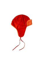 画像をギャラリービューアに読み込む, MADE IN ITALY 90'S SUEDE SHEARING HAT / ORANGE [SIZE: L USED]
