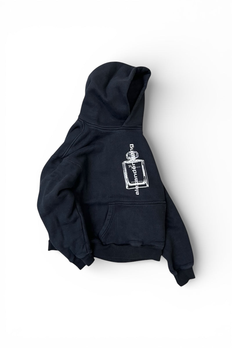 PERFUME LOGO SWEAT HOODIE / BLACK [SIZE: S USED]