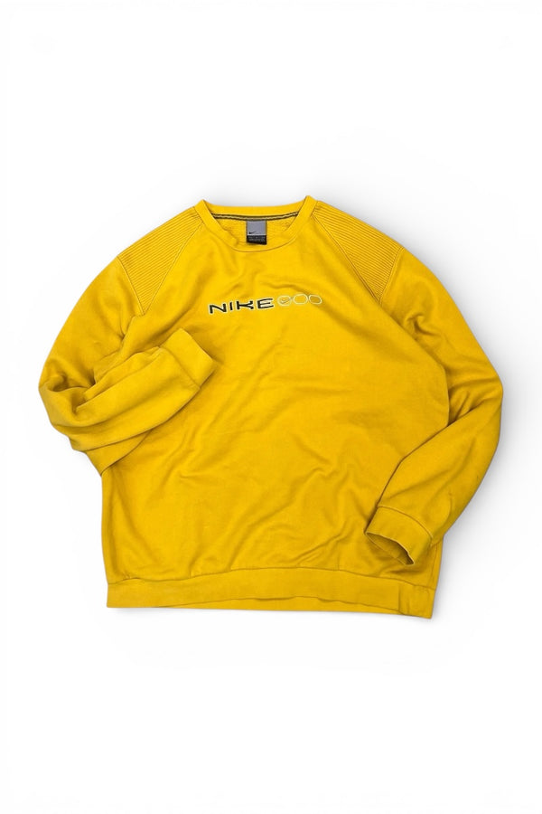 Y2K 00'S EARLY LOGO SWEATSHIRT / YELLOW [SIZE: M USED]