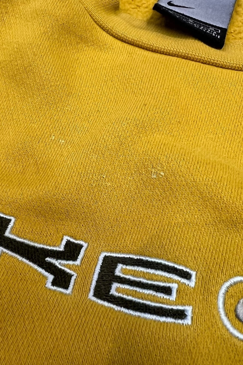 Y2K 00'S EARLY LOGO SWEATSHIRT / YELLOW [SIZE: M USED]