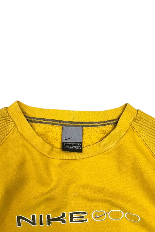 Y2K 00'S EARLY LOGO SWEATSHIRT / YELLOW [SIZE: M USED]