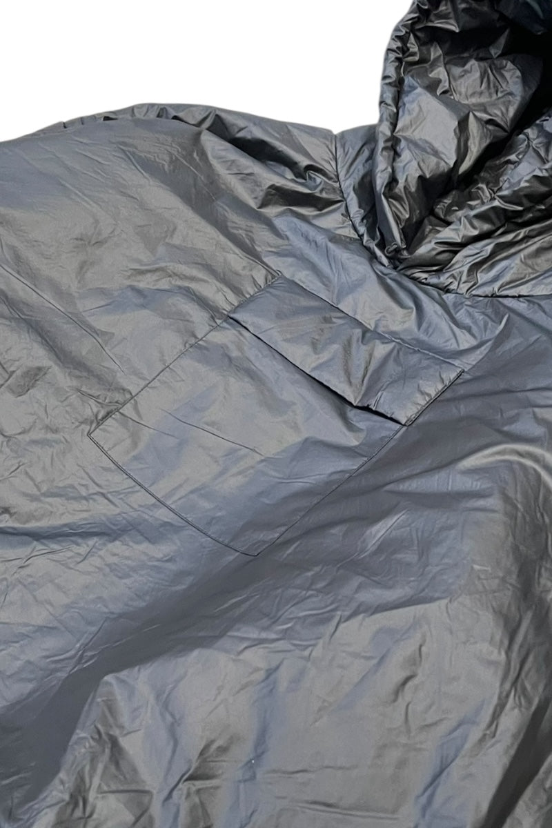 PADDED HOODED ANORAK / BLACK [SIZE: L USED]