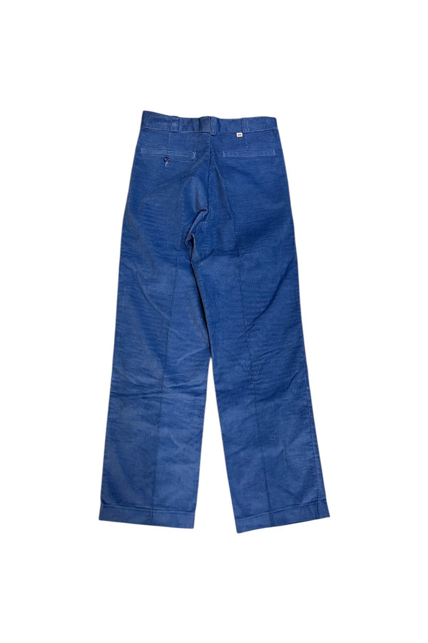 MADE IN USA 70-80'S CORDUROY PANTS / BLUE [SIZE: W29 DEADSTOCK/NOS]